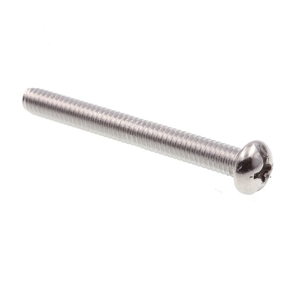 Prime-Line #12-24 x 2 in Slotted Round Machine Screw, Plain 316 Stainless Steel, 50 PK 9005091 - main